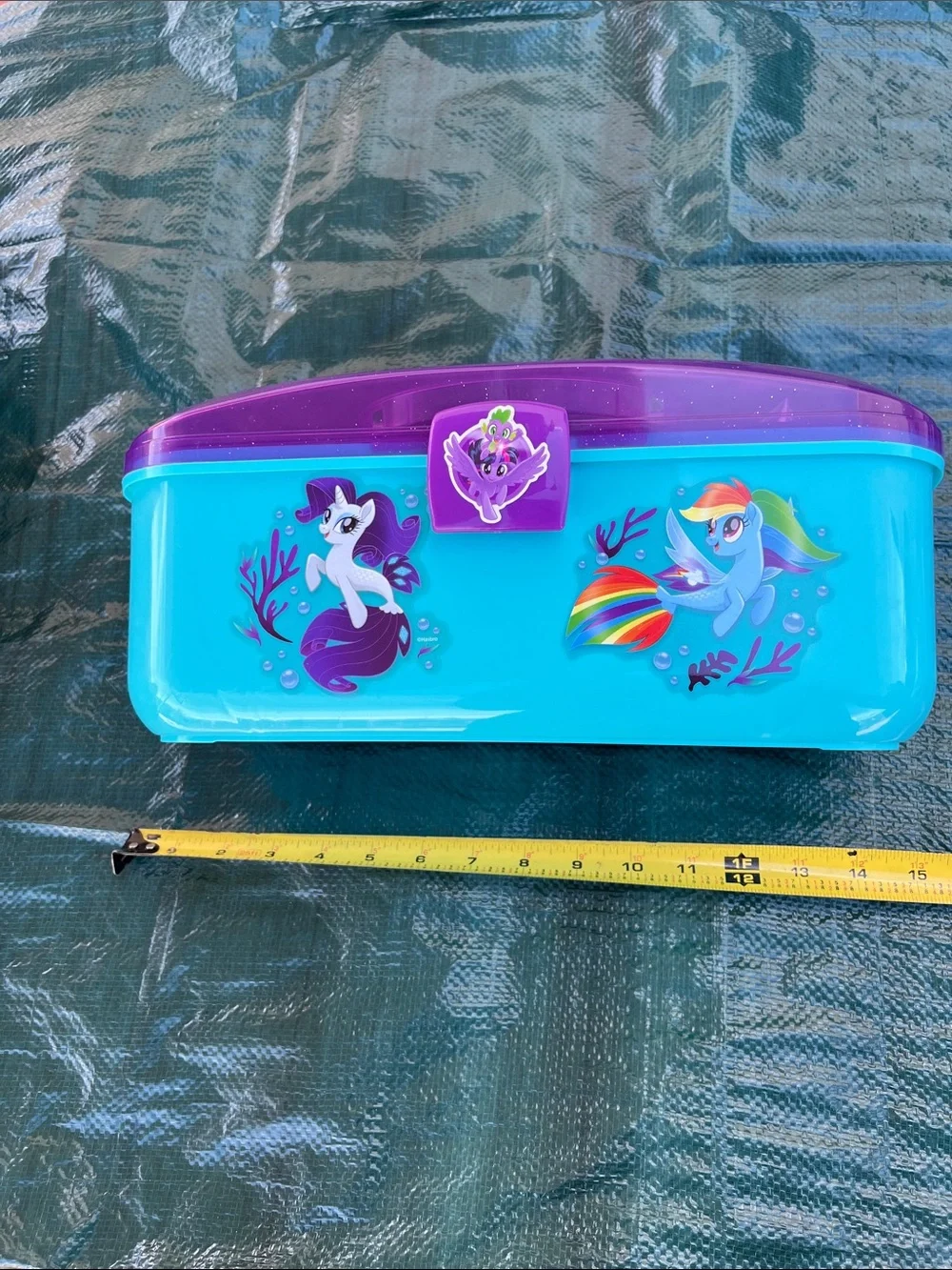 My Little Pony Aqua Storage Box with Purple Lid